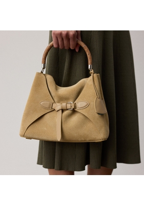 The  Ralph Lauren Calf-Suede Top Handle