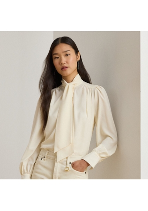 Petite - Georgette Tie-Neck Blouse