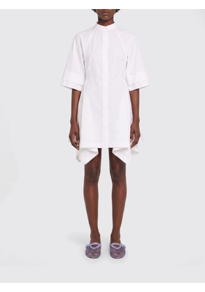 ALAÏA Asymmetric Cotton Chemisier Dress