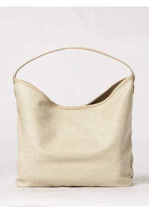 BORBONESE Polka Dot Recycled Nylon Hobo Bag with Magnetic Closure