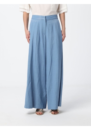 MEIMEIJ High-Waisted Wide-Leg Linen Blend Palazzo Trousers