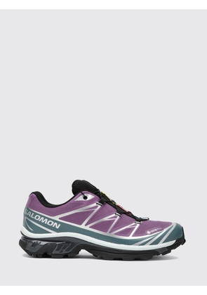 SALOMON XT-6 Gore-Tex Technical Fabric Sneakers with Abstract Pattern and Notched Sole