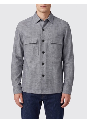 ZEGNA Wool Blend Shirt Jacket with Patch Pockets