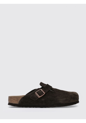 BIRKENSTOCK Boston Suede Clogs with Adjustable Strap