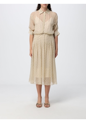 CRIDA MILANO Dress Woman color Yellow Cream