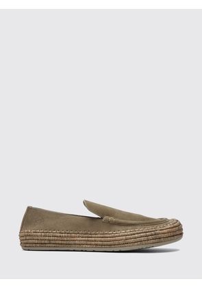 LOEWE Rio Suede Calfskin Loafers with Woven Midsole