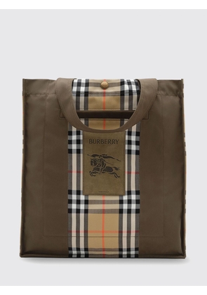 BURBERRY Trench Tote Bag in Vintage Check Fabric with EKD Logo