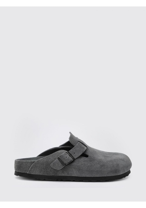 BIRKENSTOCK Boston Suede Clogs with Adjustable Strap