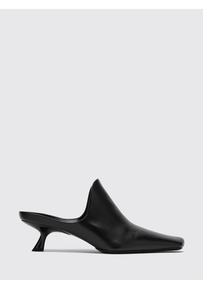 LOEWE Emily Calfskin Mules with Square Toe and Flared Heel