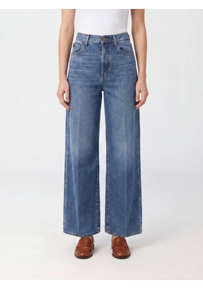 JACOB COHEN High-Waisted Palazzo Fit Wide Leg Jeans in Cotton Denim