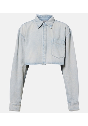 Balenciaga Cropped denim shirt