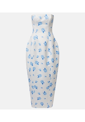 Leo Lin Jessica floral bustier gown