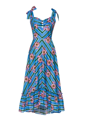 Lena Hoschek Portofino Printed Cotton Midi Dress - Moda Operandi