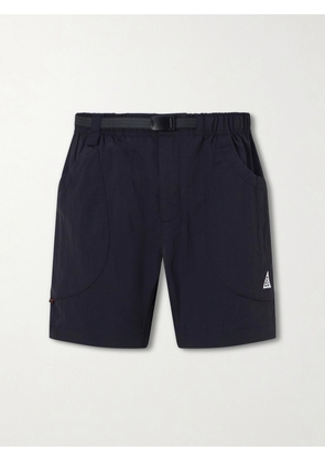 Nike - ACG Dolomiti Straight-Leg Logo-Appliquéd Shell Shorts - Men - Black - XS