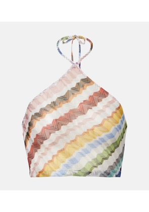 Missoni Halterneck crop top