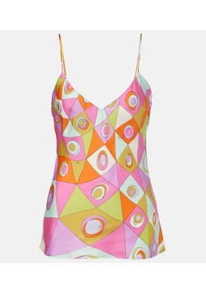 Pucci Occhi silk satin top
