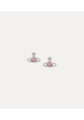 Vivienne Westwood Nano Solitaire Earrings -Platinum-d-rose-crystal -Platinum-d-rose-crystal Women