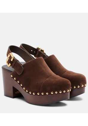 Chloe Jeannette suede clogs
