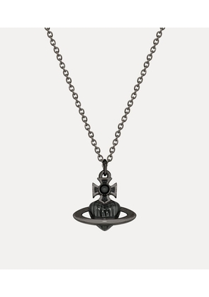 Vivienne Westwood Man. Fabianno Pendant Necklace Ruthenium-transparent-black-diamond-enamel Ruthenium-transparent-black-diamond-enamel Men