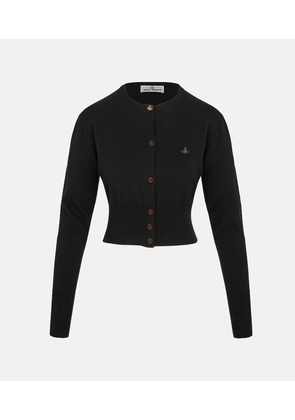 Vivienne Westwood Bea Cropped Cardigan Cashmere / Cotton Black L Women