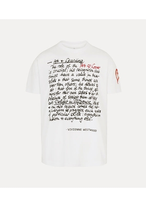 Vivienne Westwood Art Heart Classic T-shirt Cotton White XL Unisex