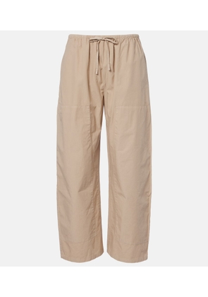 Leset Kyoto cotton cropped wide-leg pants