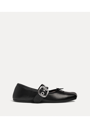 Vivienne Westwood Alice Ballerina Nappa Leather Black 4-37 Women