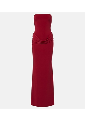 Bananhot Elice draped cotton maxi dress