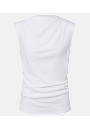 Vince Draped cotton jersey top