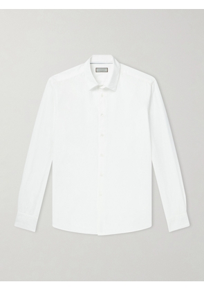 Canali - Garment-Dyed Cotton Shirt - Men - White - S