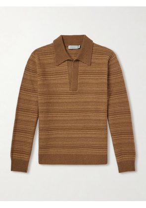 Canali - Wool and Cashmere-Blend Polo Sweater - Men - Brown - IT 46