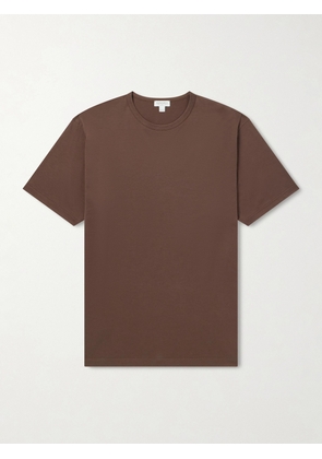 Sunspel - Slim-Fit Cotton-Jersey T-Shirt - Men - Brown - S