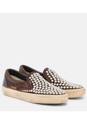 Golden Goose VCE studded suede slip-on sneakers