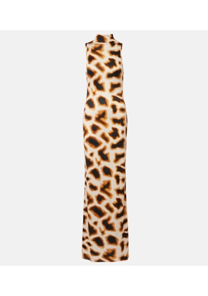 Christopher Esber Animal-print maxi dress