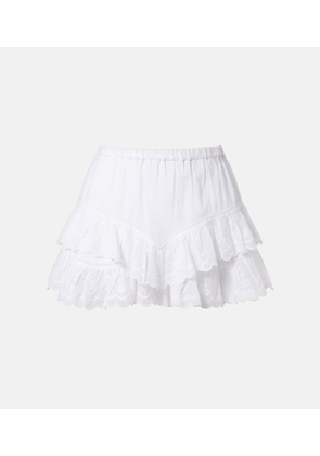 Marant Etoile Jocadia broderie anglaise cotton shorts