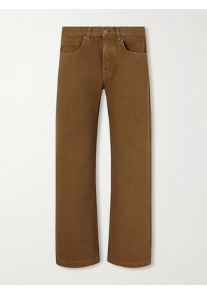 Massimo Alba - Oceano Straight-Leg Cotton Trousers - Men - Brown - UK/US 30