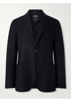 Zegna - Wool and Cashmere-Blend Twill Blazer - Men - Black - IT 46