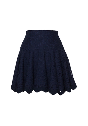 Lena Hoschek Marchesa Lace Cotton-Blend Mini Skirt - Moda Operandi