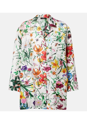 Gucci Floral silk twill shirt