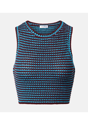 Alaia Crochet cotton crop top