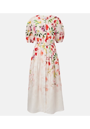 Gabriela Hearst Ignis floral linen midi dress