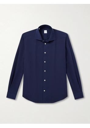 Eleventy - Lyocell, Linen and Cotton-Blend Shirt - Men - Blue - S