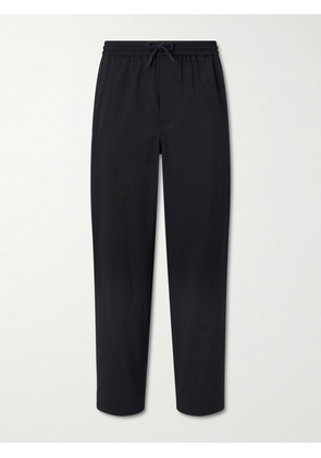 LOEWE - Straight-Leg Wool Drawstring Trousers - Men - Black - XS