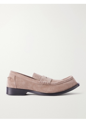 LOEWE - Bobine Logo-Debossed Suede Loafers - Men - Brown - EU 40