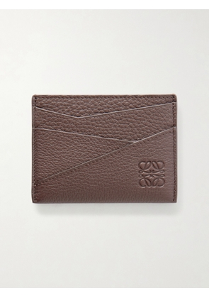 LOEWE - Puzzle Edge Logo-Debossed Leather Cardholder - Men - Brown