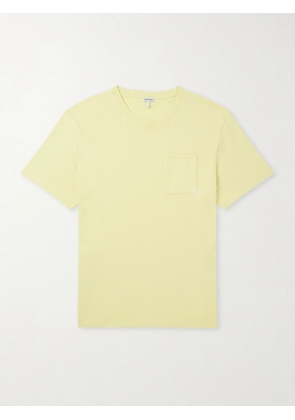 LOEWE - Anagram-Embroidered Cotton-Jersey T-Shirt - Men - Yellow - XS