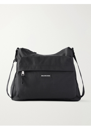 Balenciaga - Explorer Logo-Appliquéd Canvas Messenger Bag - Men - Black