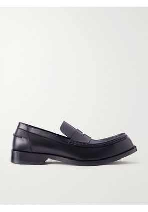 LOEWE - Bobine Anagram-Debossed Leather Loafers - Men - Black - EU 40