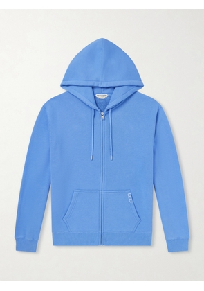 JW Anderson - Cotton-Jersey Zip-Up Hoodie - Men - Blue - XS
