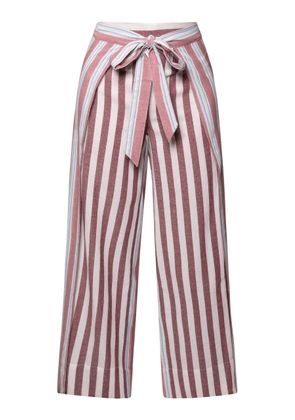 Coniglio Palm Beach Two-Panel Striped Cotton Wide-Leg Pants - Moda Operandi